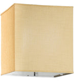 18"Sq Quadrato Honey Bombay Fabric Dimmable Flushmount