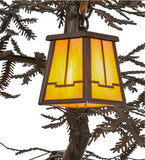 45"W Pine Branch Valley View 6 Lt Lodge Chandelier