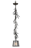 5.5"Sq Lodge Pine Branch Mini Pendant