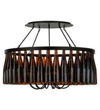 38"W Tuscan Vineyard Estate 36 Wine Bottle Chandelier