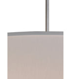 36"W Cilindro White Textrene Traditional Pendant