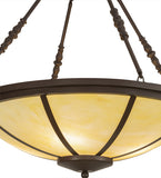 30"W Commerce LED Traditional Semi-Flushmount