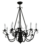 30"W Caleb 12 Lt Chandelier