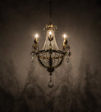 26"W Antonia 6 LT W/Crystals Victorian Chandelier