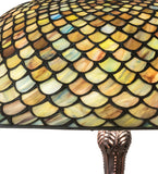 26"H Tiffany Fishscale Table Lamp