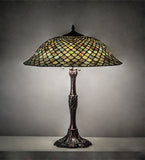 26"H Tiffany Fishscale Table Lamp