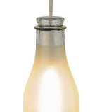 5"W Milk Bottle Contemporary Pendant