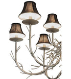 50"W 12 Lt Lodge Twigs Chandelier