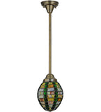 8"W Beehive Tiffany Victorian Mini Pendant