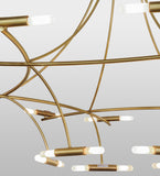87"W ISON 36 Lt Contemporary Chandelier
