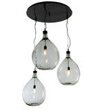 41"W Euri Tanta 3 Lt Cascading Contemporary Pendant