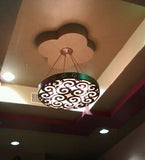 48"W Jules Rustic Lodge Semi-Flushmount