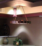 48"W Jules Rustic Lodge Semi-Flushmount