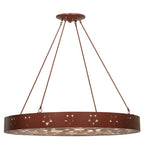 48"W Jules Rustic Lodge Semi-Flushmount