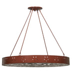 48"W Jules Rustic Lodge Semi-Flushmount