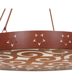 48"W Jules Rustic Lodge Semi-Flushmount