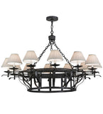 52"W Ethel 12 Lt Lodge Chandelier