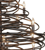 42"W Cyclone 20 Lt Contemporary Chandelier
