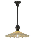 18" Metro Fusion Galatia Scalloped Spectrum Contemporary Pendant
