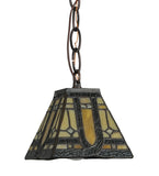 5"Sq Sierra Prairie Mission Mini Pendant