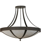 42"W Urban Spoked Contemporary Semi-Flushmount