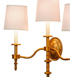 22"W Toby 3 Lt Wall Victorian Sconce