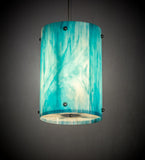 13"W Metro Fusion Sacramento Fused Glass Contemporary Pendant