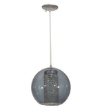 12"W Bola Crystal Glam Pendant