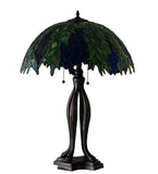 30"H Tiffany Honey Locust Table Lamp