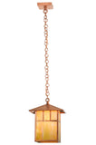 12"Sq Seneca Double Bar Mission Outdoor Pendant