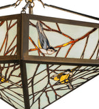 21"Sq Backyard Friends Wildlife Inverted Pendant