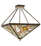 21"Sq Backyard Friends Wildlife Semi-Flushmount