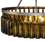 46"W Tuscan Vineyard Estate 80 Wine Bottle Two Tier Chandelier