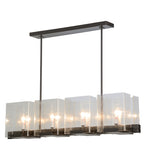41"L Ice Cube 8 Lt Oblong Contemporary Chandelier