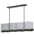 41"L Ice Cube 8 Lt Oblong Contemporary Chandelier