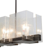 41"L Ice Cube 8 Lt Oblong Contemporary Chandelier