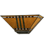 16"W Prairie Corn Stained Glass Wall Sconce