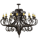 60"W Symen 16 Lt Victorian Chandelier