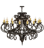 60"W Symen 16 Lt Victorian Chandelier