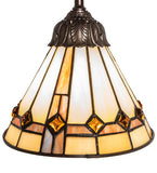 8"W Belvidere Tiffany Mission Mini Pendant