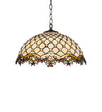 18"W Diamond & Jewel Pendant