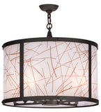 24"W Cilindro Veritas Contemporary Ceiling Pendant