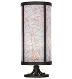 15"W Cilindro Veritas Contemporary Pier Mount