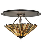 24"W Delta Jadestone Lodge Flushmount