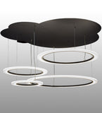 84"W Anillo LED Cascading Contemporary Pendant