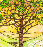 30" Wide Tiffany Tree of Life Stained Glass Lighted Window