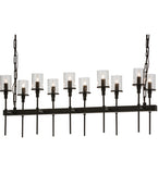 42"L Fantasy 10 Lt Oblong Contemporary Chandelier