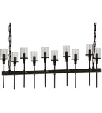 42"L Fantasy 10 Lt Oblong Contemporary Chandelier