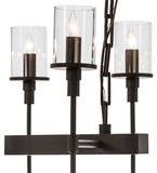 42"L Fantasy 10 Lt Oblong Contemporary Chandelier