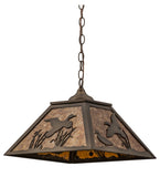 16"Sq Ducks in Flight Wildlife Pendant